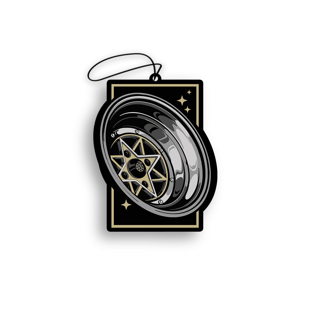 Bordered Gold Starshark Air Freshener Unpackaged