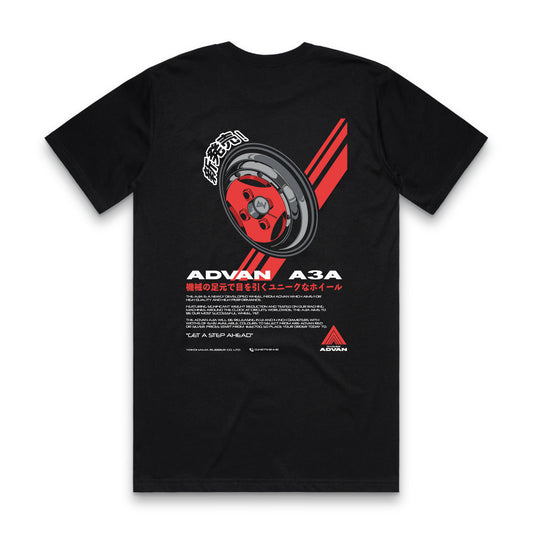 Advan A3A Black Classic T-Shirt Back Print
