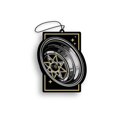 Bordered Gold Starshark Air Freshener Unpackaged