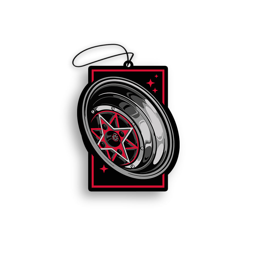 Bordered Red Starshark Air Freshener Unpackaged