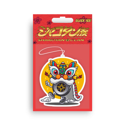 Chinese New Year Lion Dance Air Freshener Packaged
