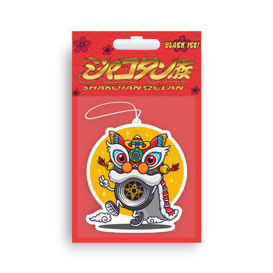 Chinese New Year Lion Dance Air Freshener Packaged
