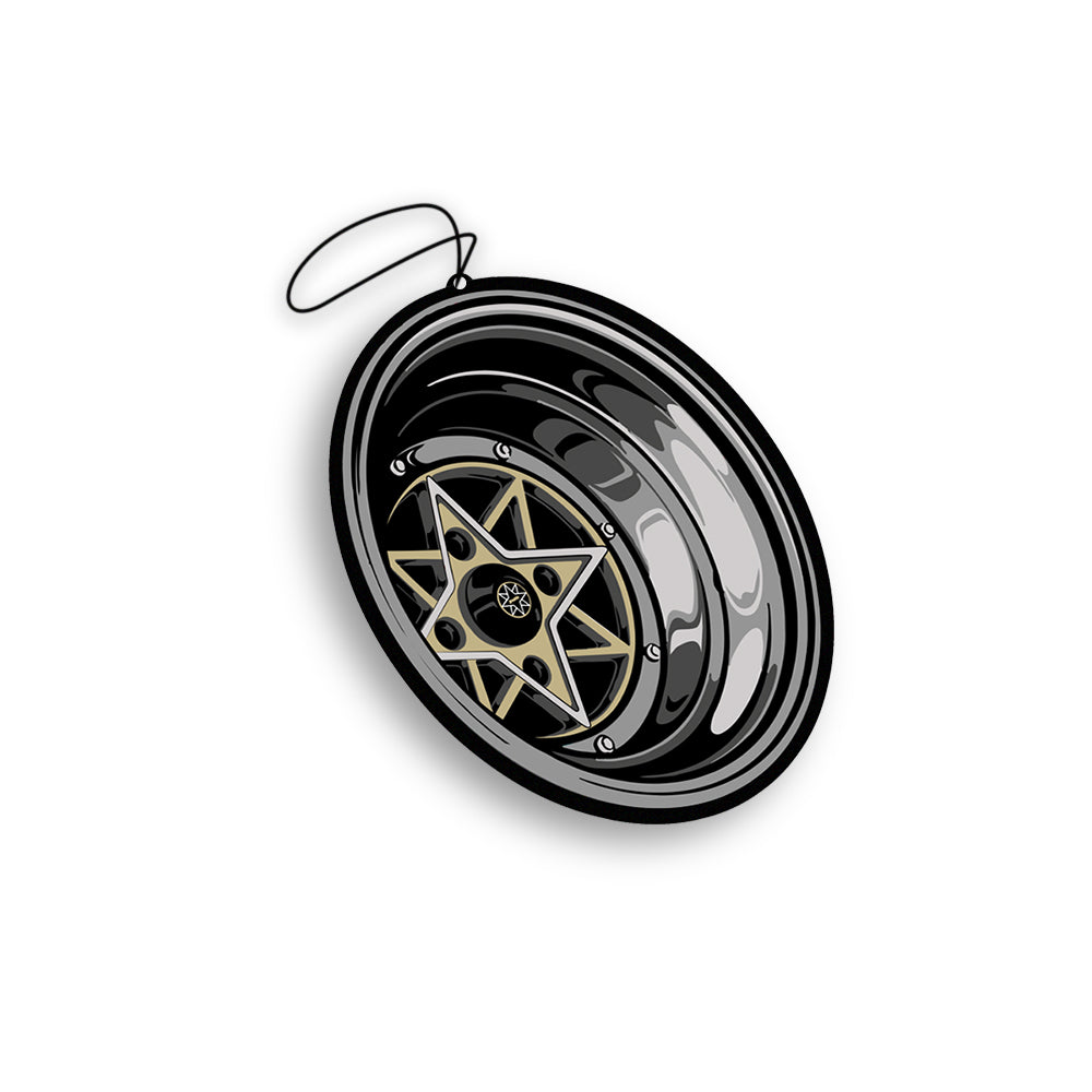 Gold Starshark Air Freshener Unpackaged